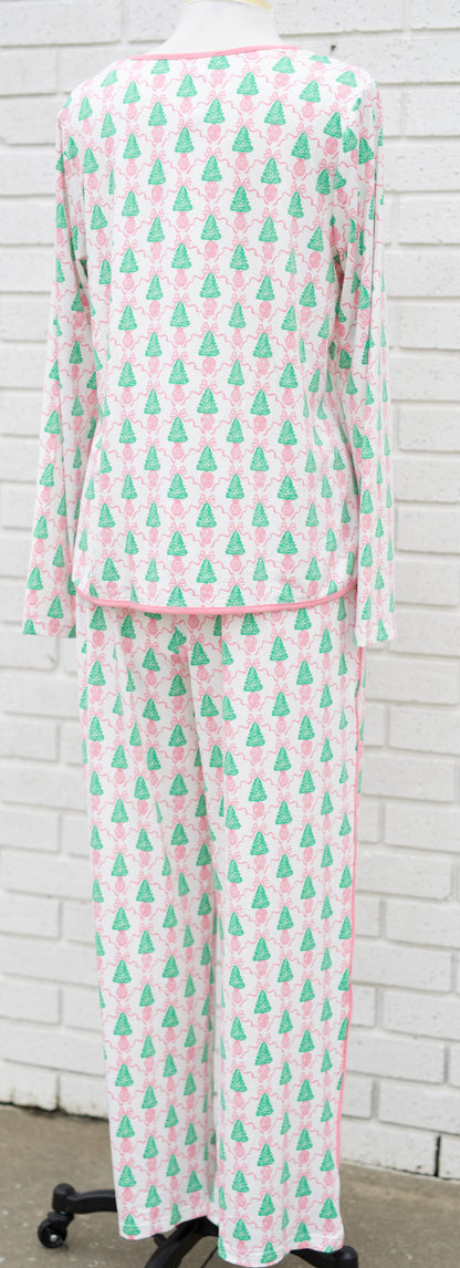 MELODY WINTER PINES LONG SLEEVE/PANT PAJAMAS 2 PC. SET