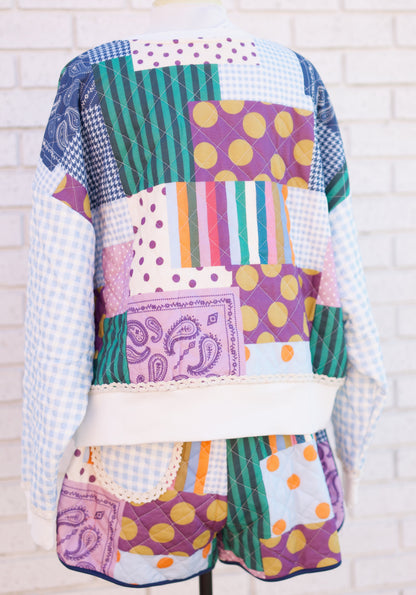 PATCHWORK PRETTY SWEATSHIRT