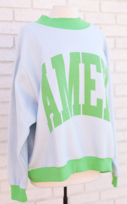 AMEN 2-SIDED MOCK SWEATSHIRT