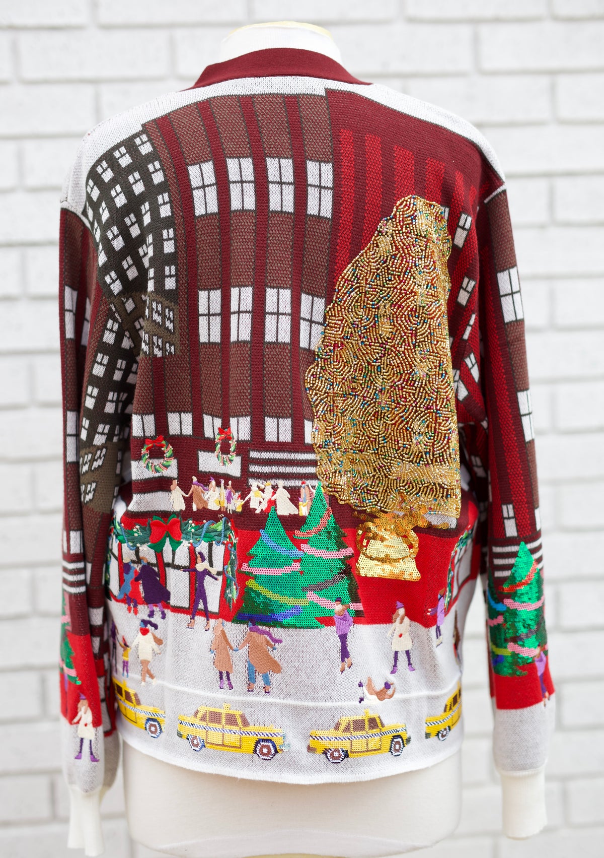 MULTI ROCKEFELLER CENTER BUTTON UP CARDIGAN