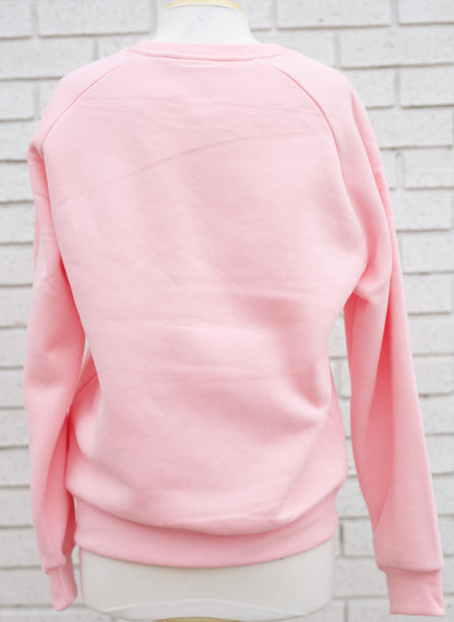 CLARA MERRY BOWS CHENILLE LETTER SWEATSHIRT
