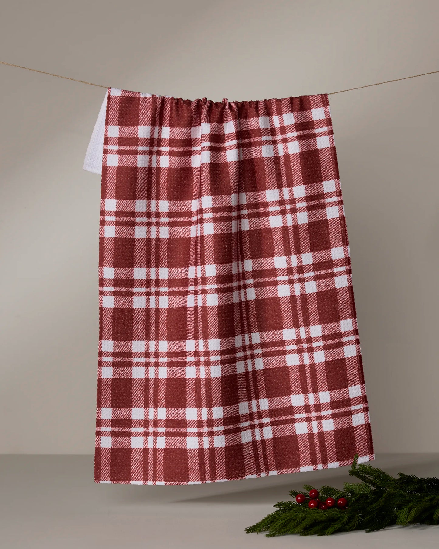 GEOMETRY KITCHEN TEA TOWELS - HOLIDAY