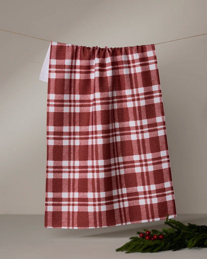 GEOMETRY KITCHEN TEA TOWELS - HOLIDAY