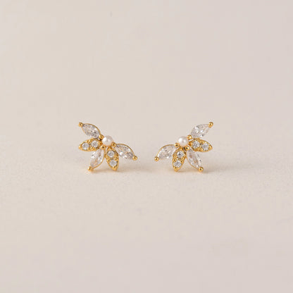 HARLOWE STUD EARRINGS - GOLD