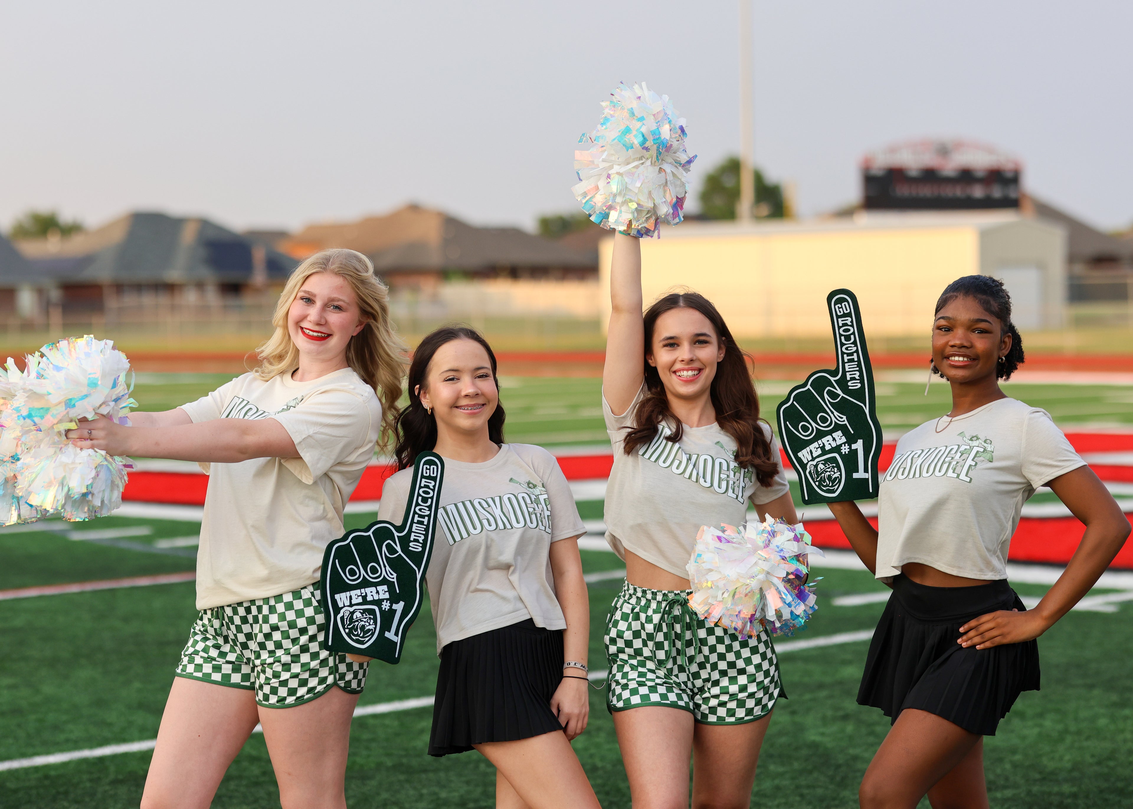 Muskogee Roughers Vintage Cheerleaders Cropped Tee