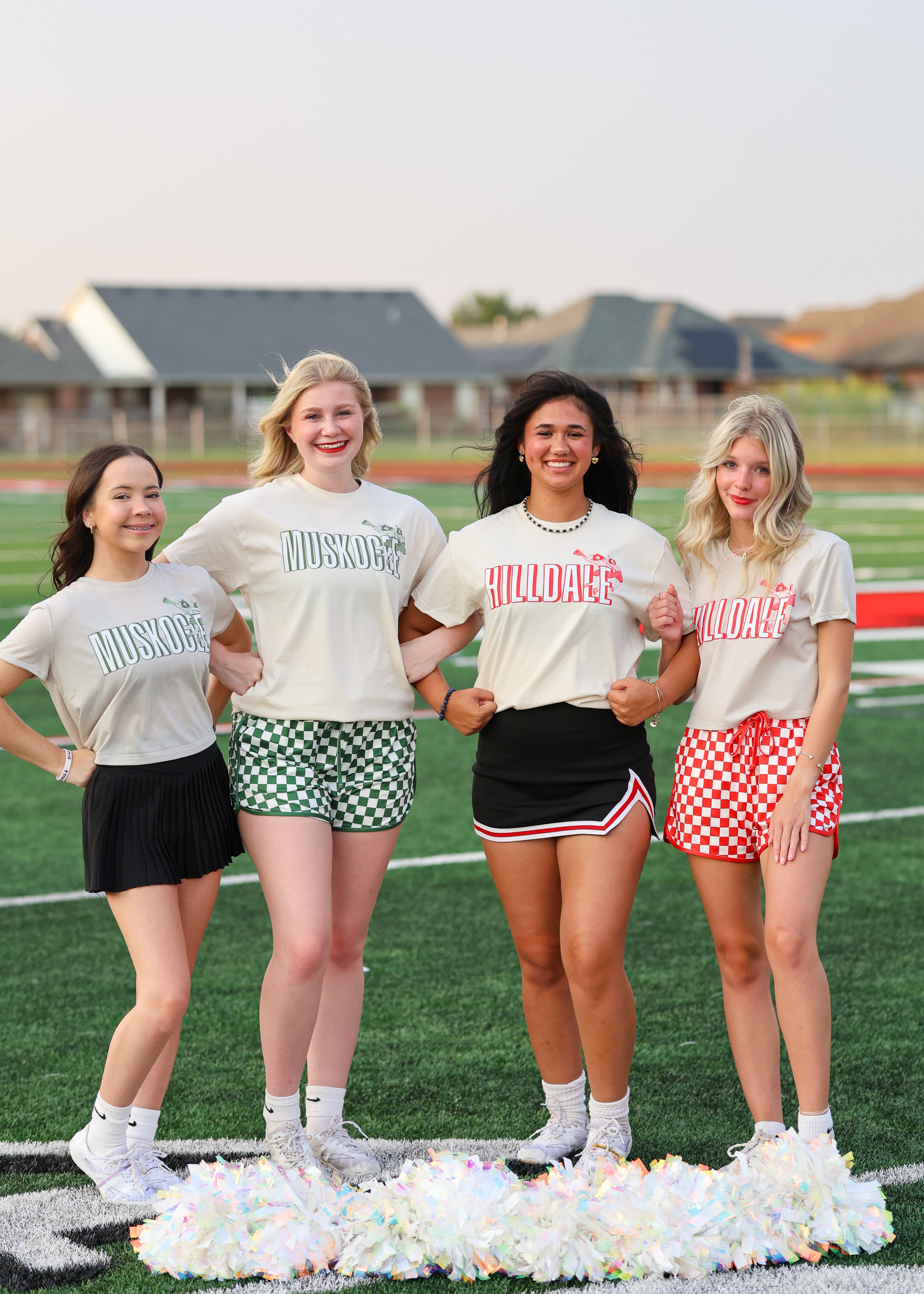 Muskogee Roughers Vintage Cheerleaders Cropped Tee