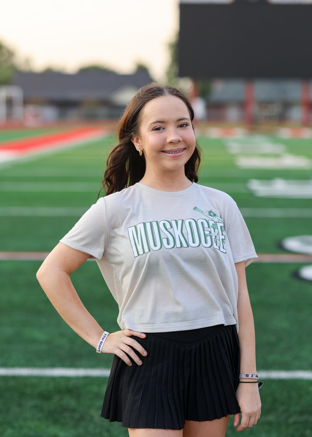 Muskogee Roughers Vintage Cheerleaders Cropped Tee