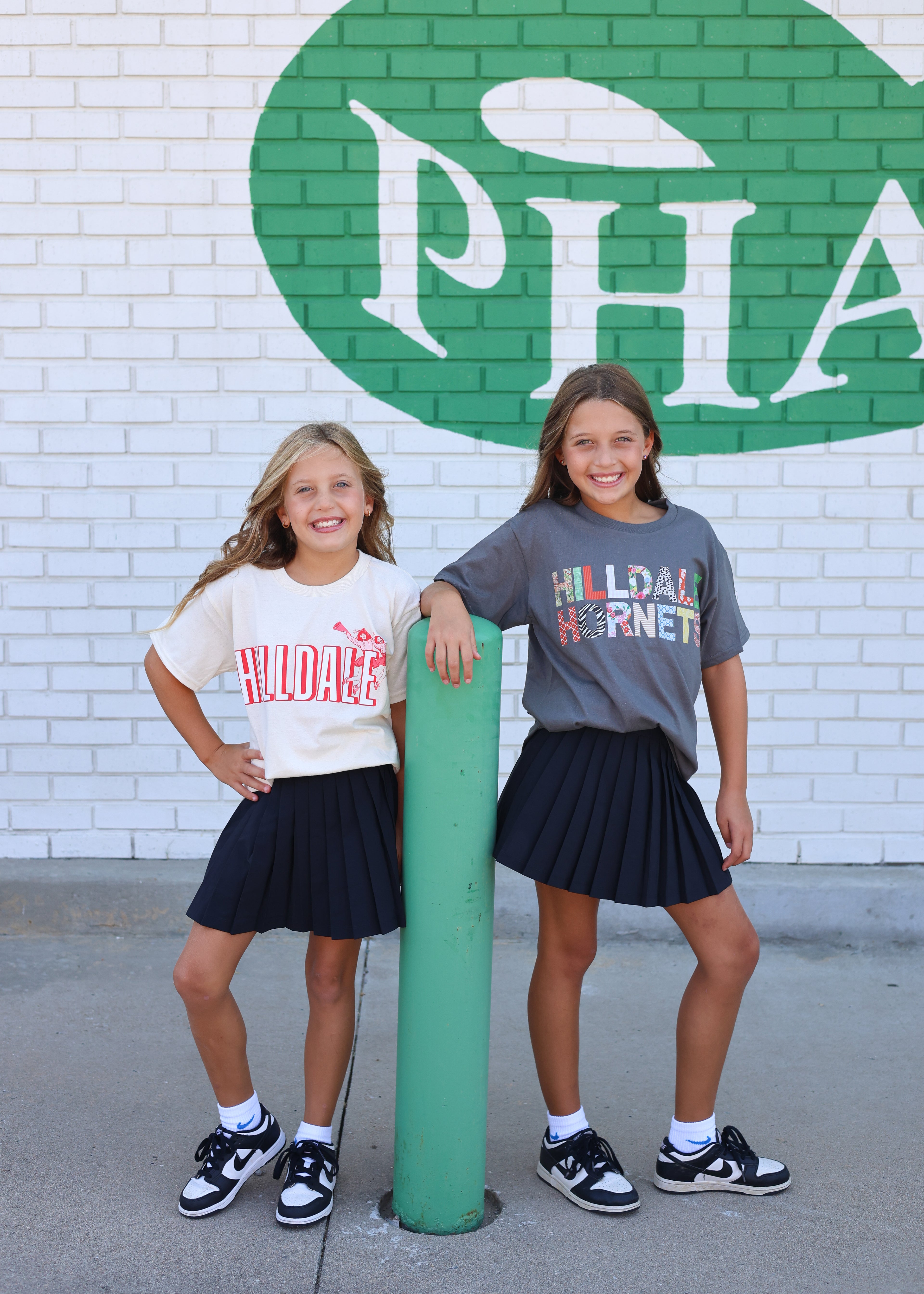 Hilldale Hornets Vintage Cheerleaders Tee YOUTH