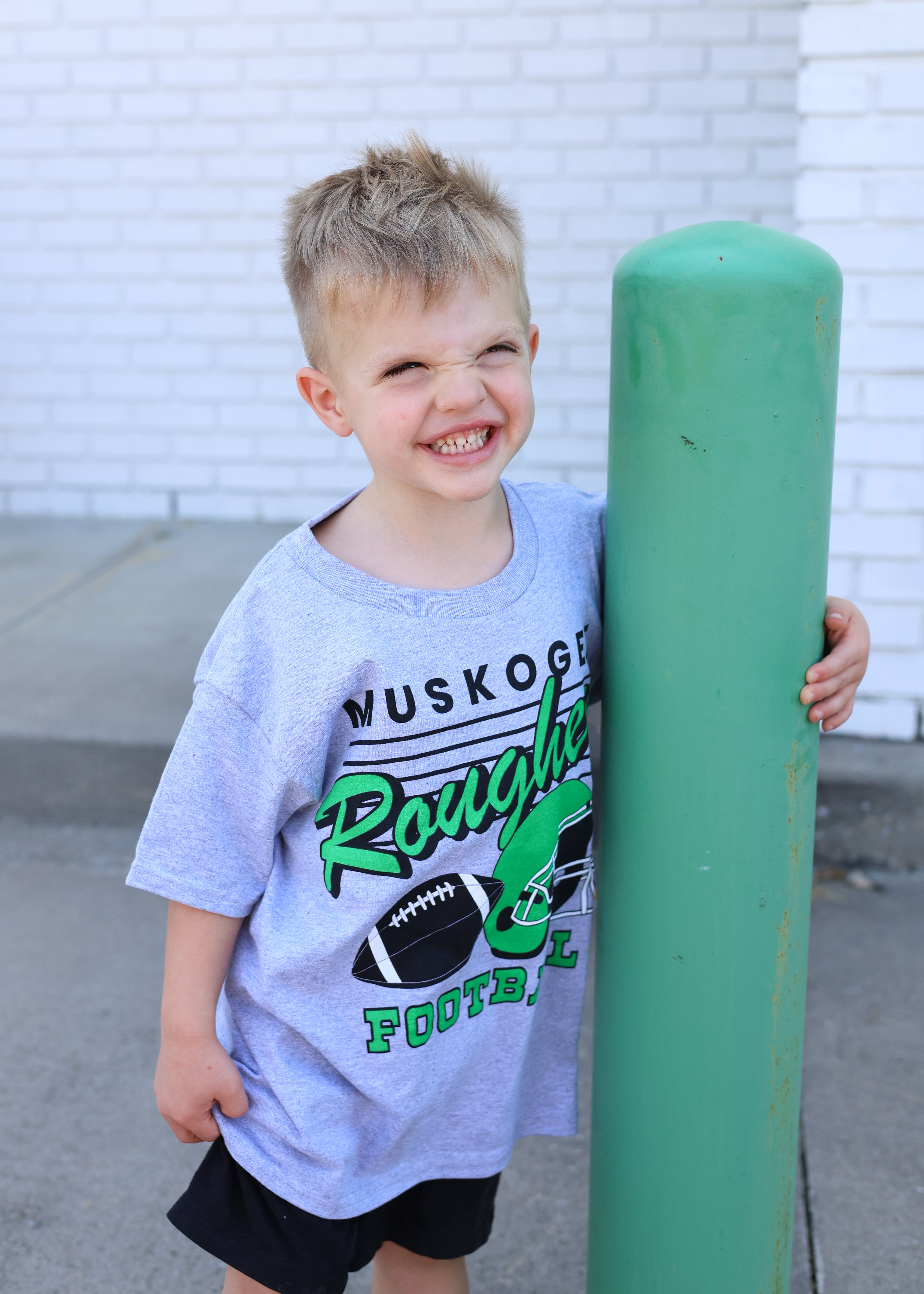 Muskogee Roughers Football Tee YOUTH – Pharm Favorites by Economy Pharmacy