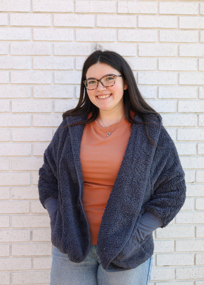 HELLO MELLO COMFORT ZONE PACKABLE CARDIGAN