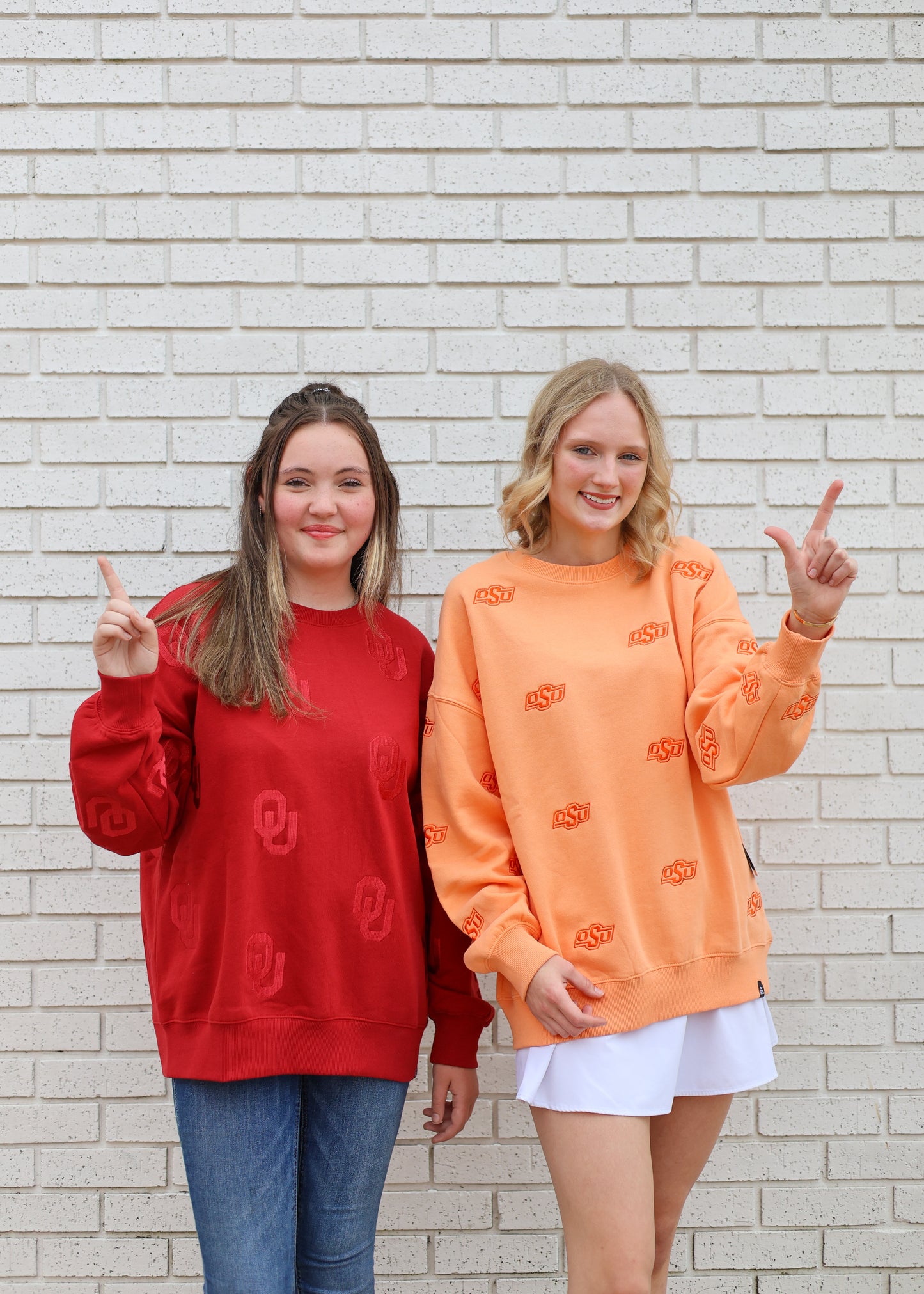 OK State Ritter Repeat Lantern Sleeve Crew