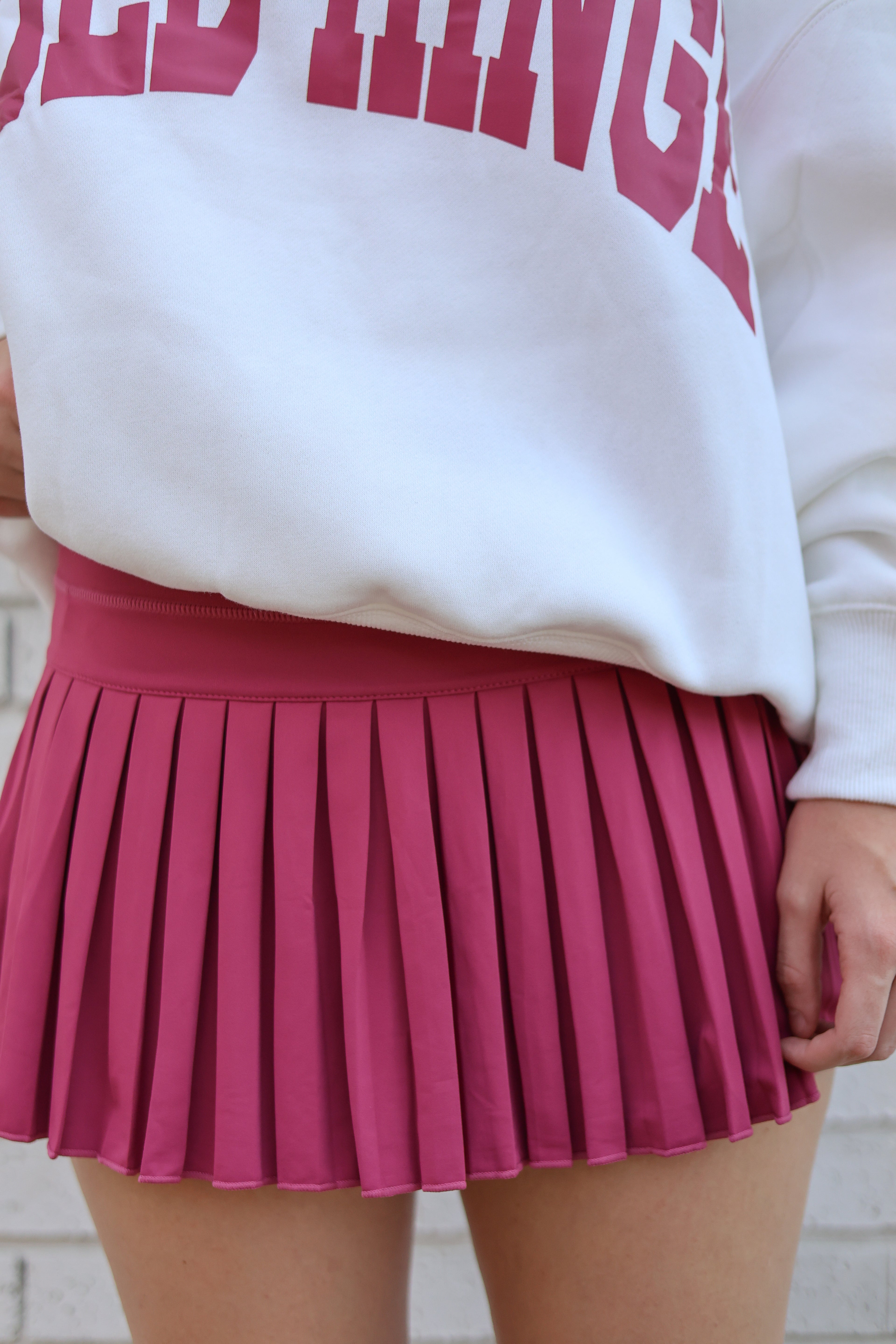 Raspberry Pleated GH Tennis Skirt