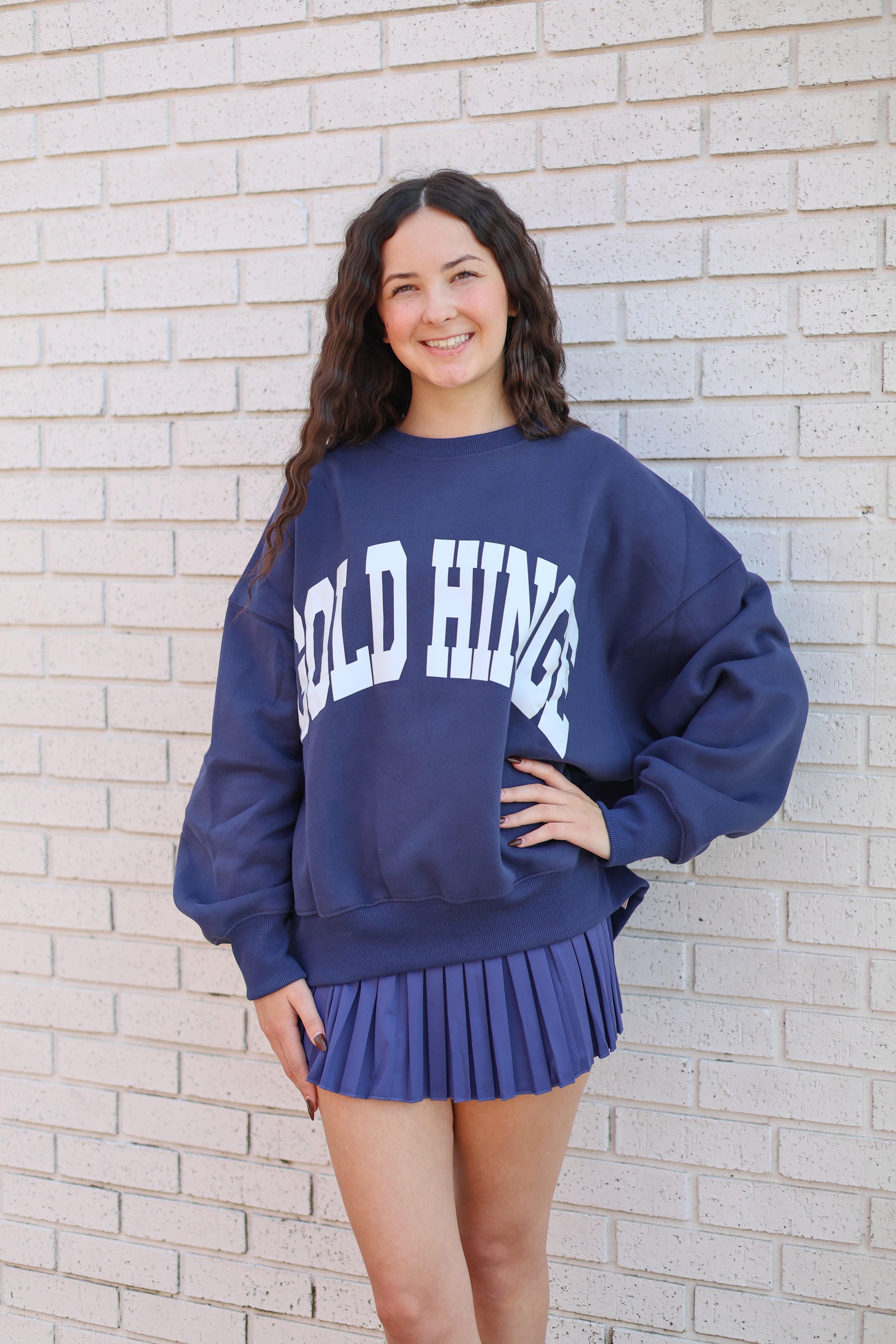 Dark Denim GH Wide Arm Sweatshirt