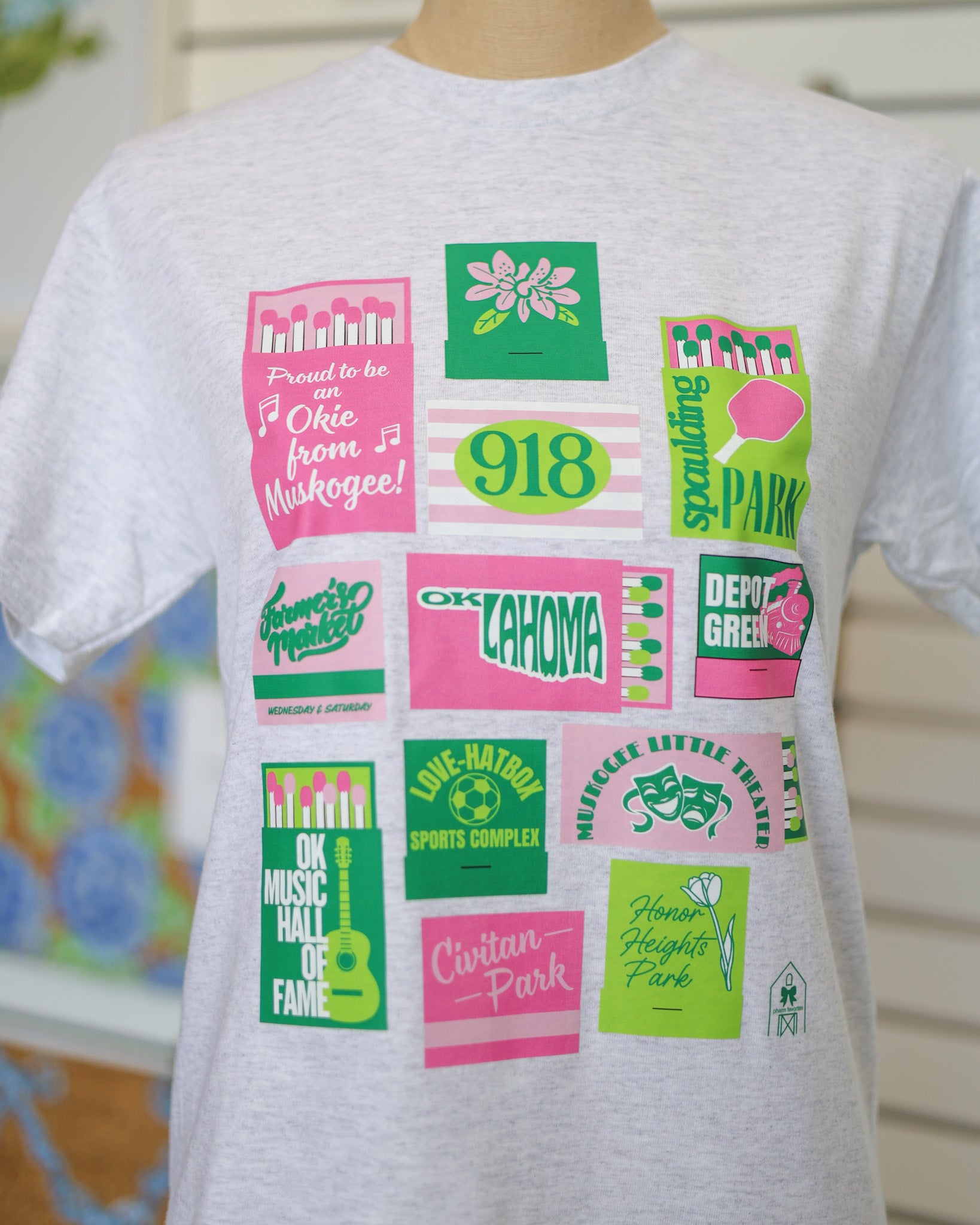 MUSKOGEE MATCHBOX TEE - ASH GRAY