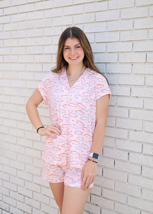 SHORT SLEEVE LOUNGE SET - SWIFTIE FRIENDSHIP