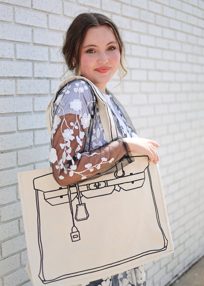 COTTON CANVAS TOTE