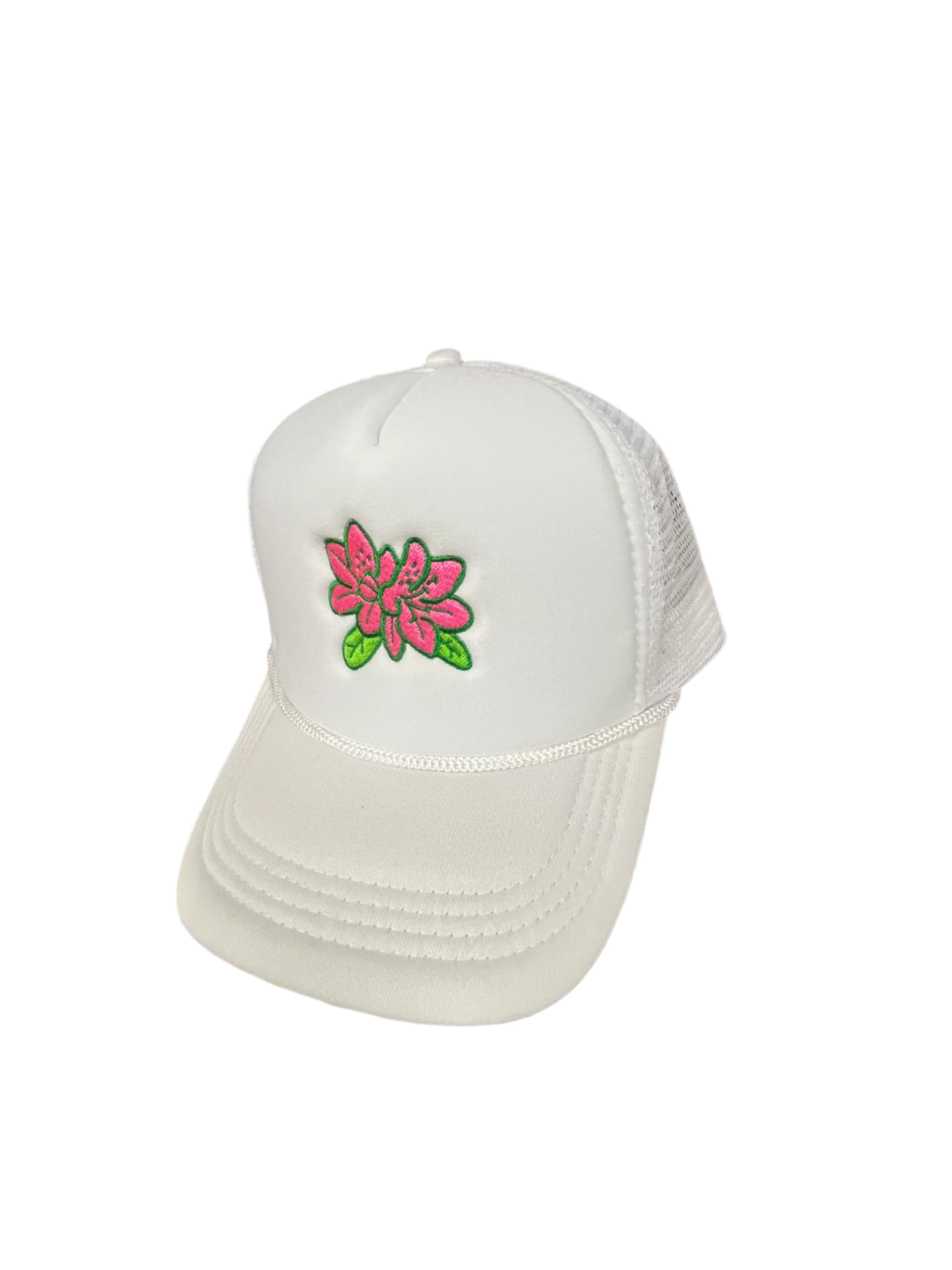 WHITE AZALEA TRUCKER HAT