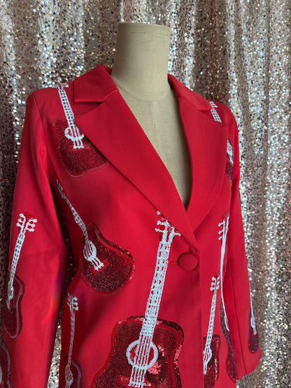 RED GUITAR BLAZER