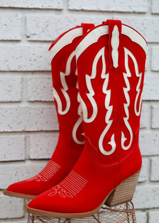 IDA BOOTS - RED