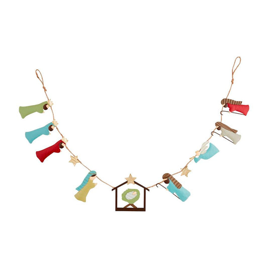 Nativity Tin Garland