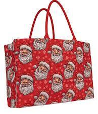 HOLIDAY TOTE BAG - SANTA