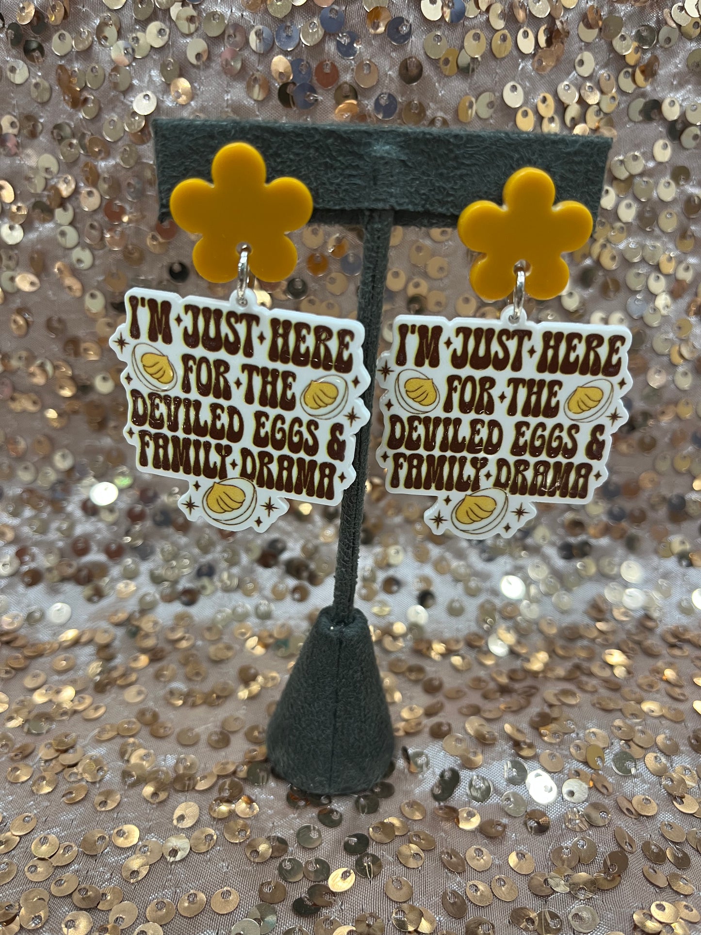 DEVILED EGGS & FAMILY DRAMA EARRINGS