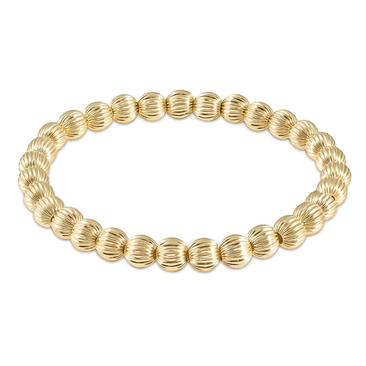 Hope Unwritten Dignity 6mm Bead Bracelet - Gold