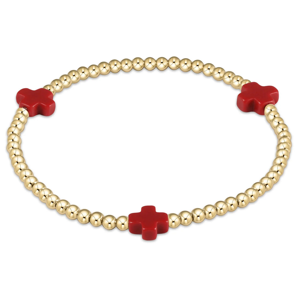 FALL WINTER SIGNATURE CROSS COLOR BRACELETS - 3MM