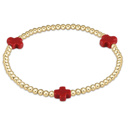 FALL WINTER SIGNATURE CROSS COLOR BRACELETS - 3MM