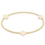 FALL WINTER SIGNATURE CROSS GOLD PATTERN COLOR BRACELETS - 2MM