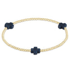 FALL WINTER SIGNATURE CROSS GOLD PATTERN COLOR BRACELETS - 2MM