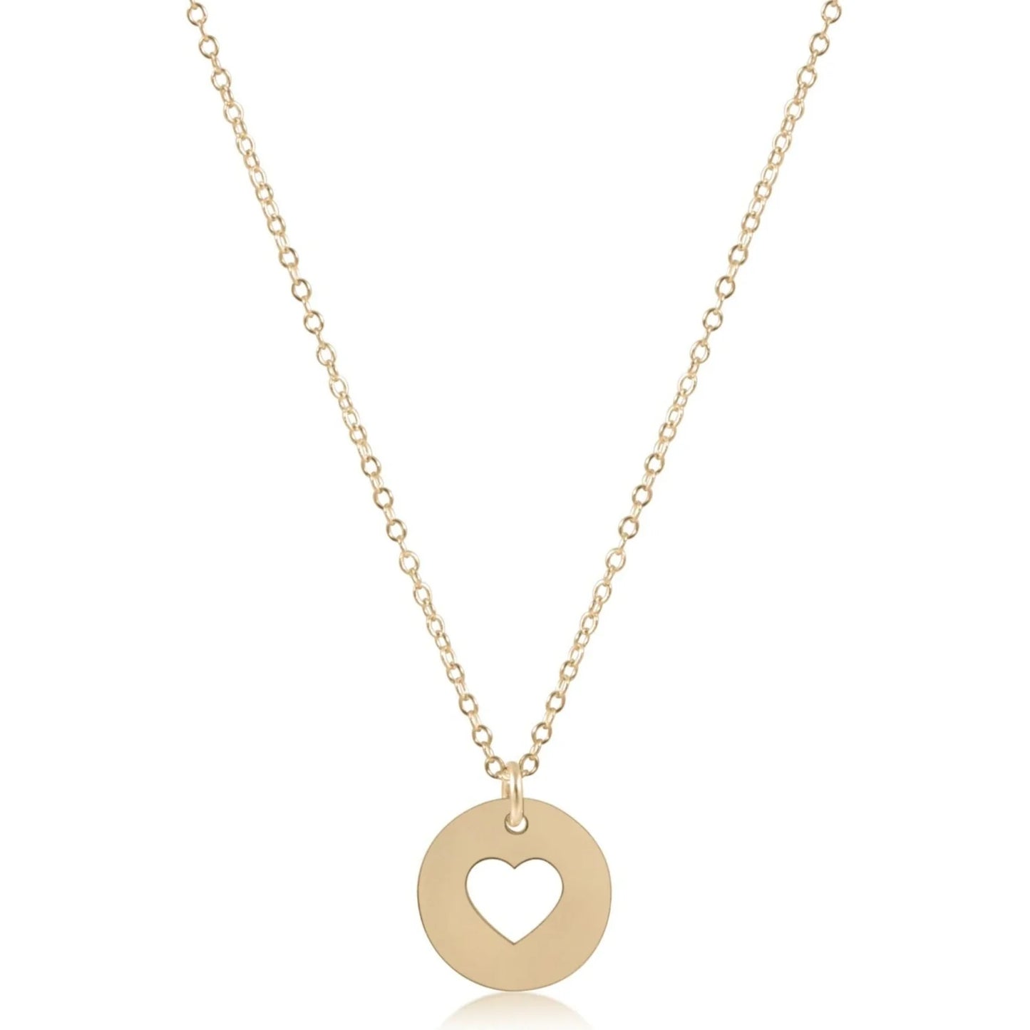 16" NECKLACE GOLD - LOVE GOLD DISC