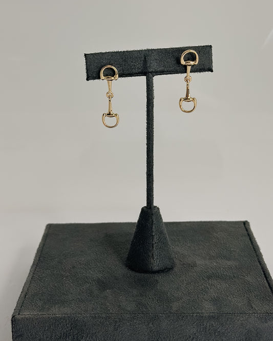 HORSE BIT EARRINGS GOLD - Pharm Favorites by Economy Pharmacy
