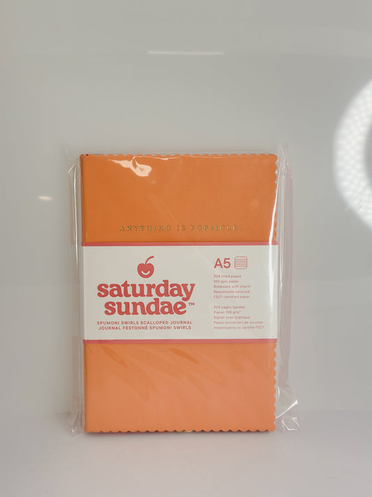 TUTTI-FRUTTI SPUMONI SWIRLS SCALLOPED JOURNAL