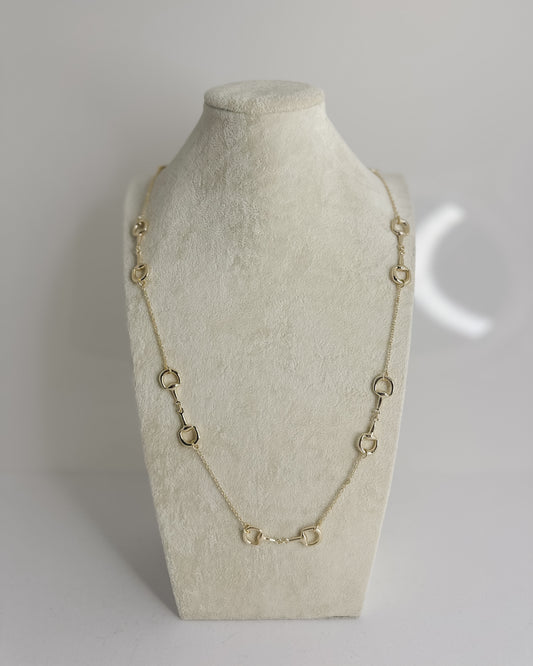 MULTI HORSEBIT NECKLACE 36"