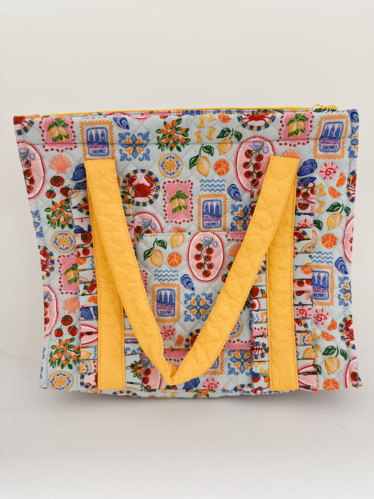 THE EVERYDAY QUILTED TOTE BAG - CIAO BELLA - Pharm Favorites by Economy Pharmacy