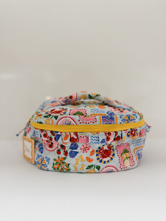 GLAM & GO QUILTED COSMETIC BAG - CIAO BELLA - Pharm Favorites by Economy Pharmacy