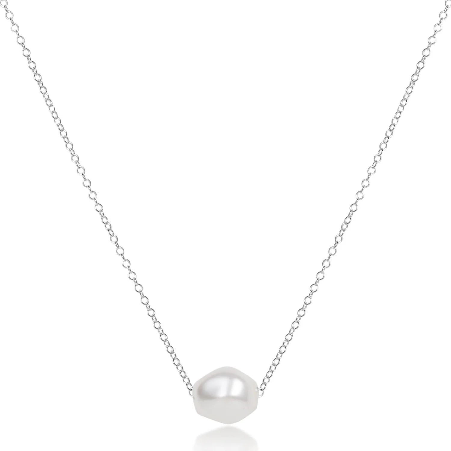 16" NECKLACE STERLING - ADMIRE PEARL