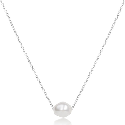 16" NECKLACE STERLING - ADMIRE PEARL