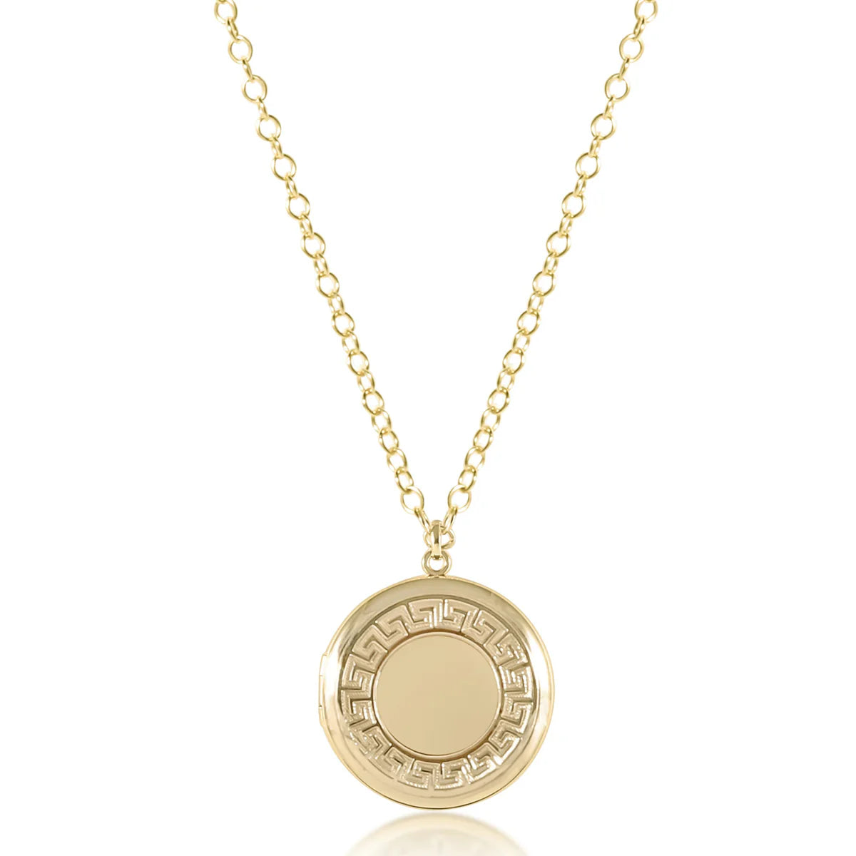 18" GOLD CHERISH MEDIUM LOCKET