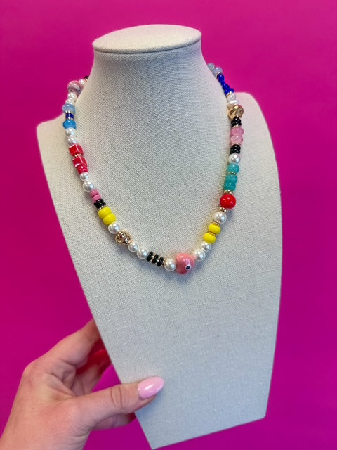 MULTI BEAD NECKLACE