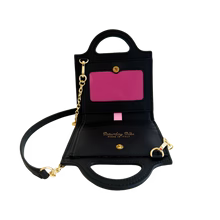 FAN-FOLD LEATHER CROSSBODY WALLET