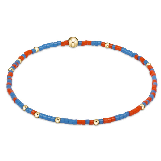 GAMEDAY HOPE UNWRITTEN BRACELET - BRIGHT ORANGE-COBALT