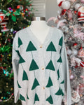 EVERGREEN KNIT 3-D TREE CARDIGAN