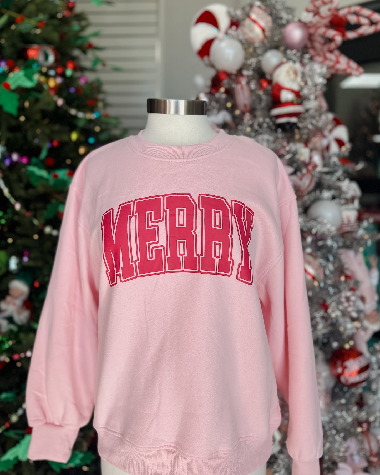PINK MERRY SWEATSHIRT