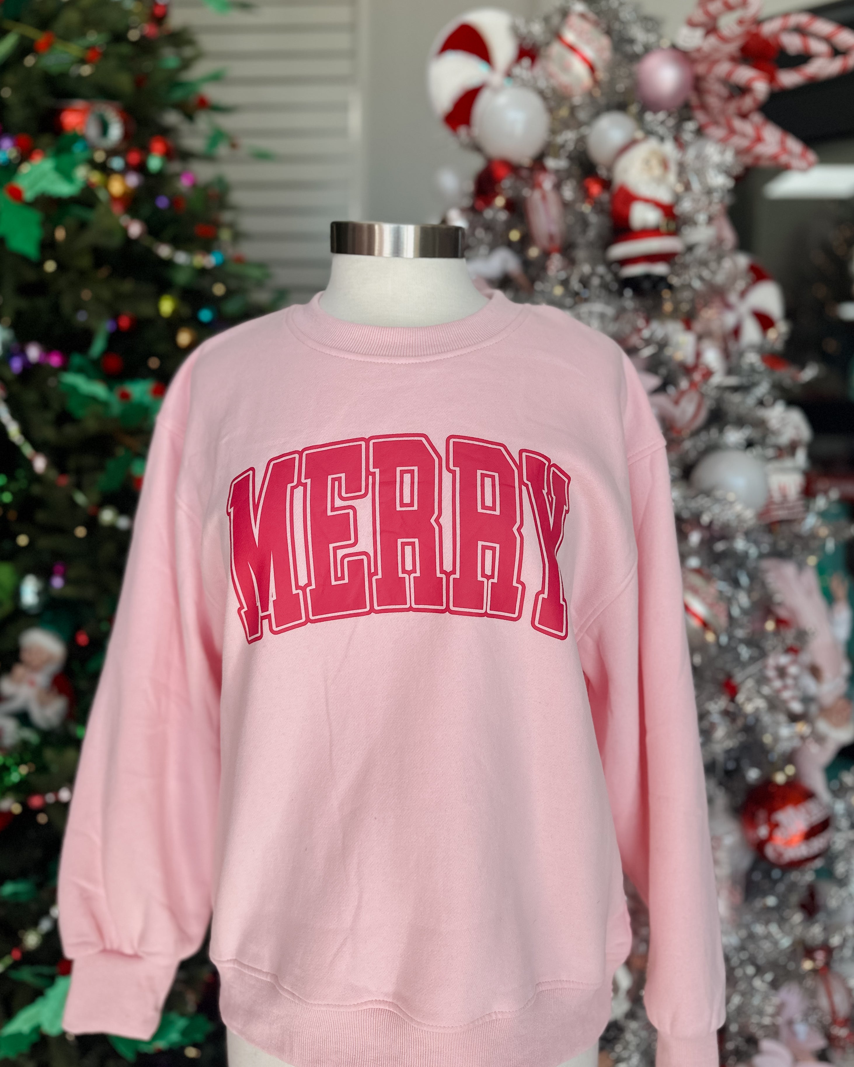 PINK MERRY SWEATSHIRT