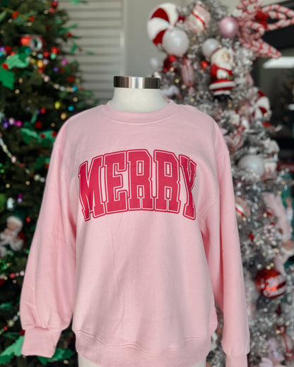 PINK MERRY SWEATSHIRT