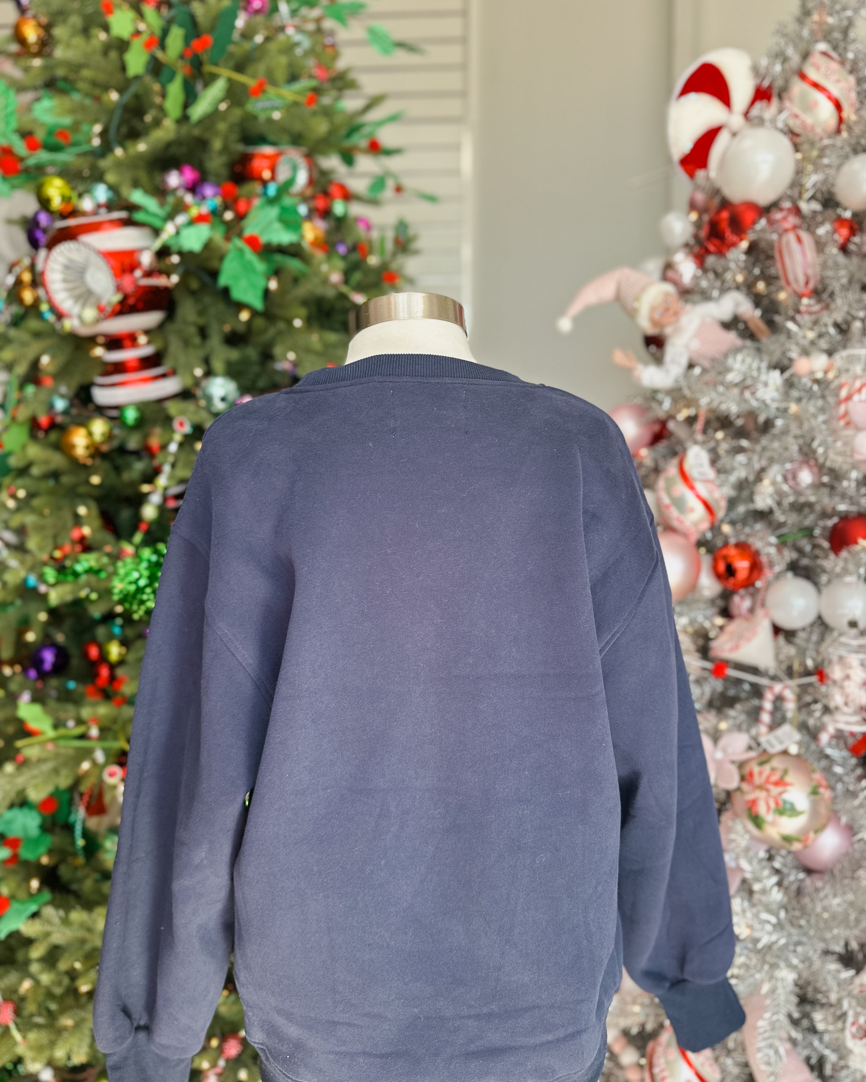 NAVY MERRY SWEATSHIRT