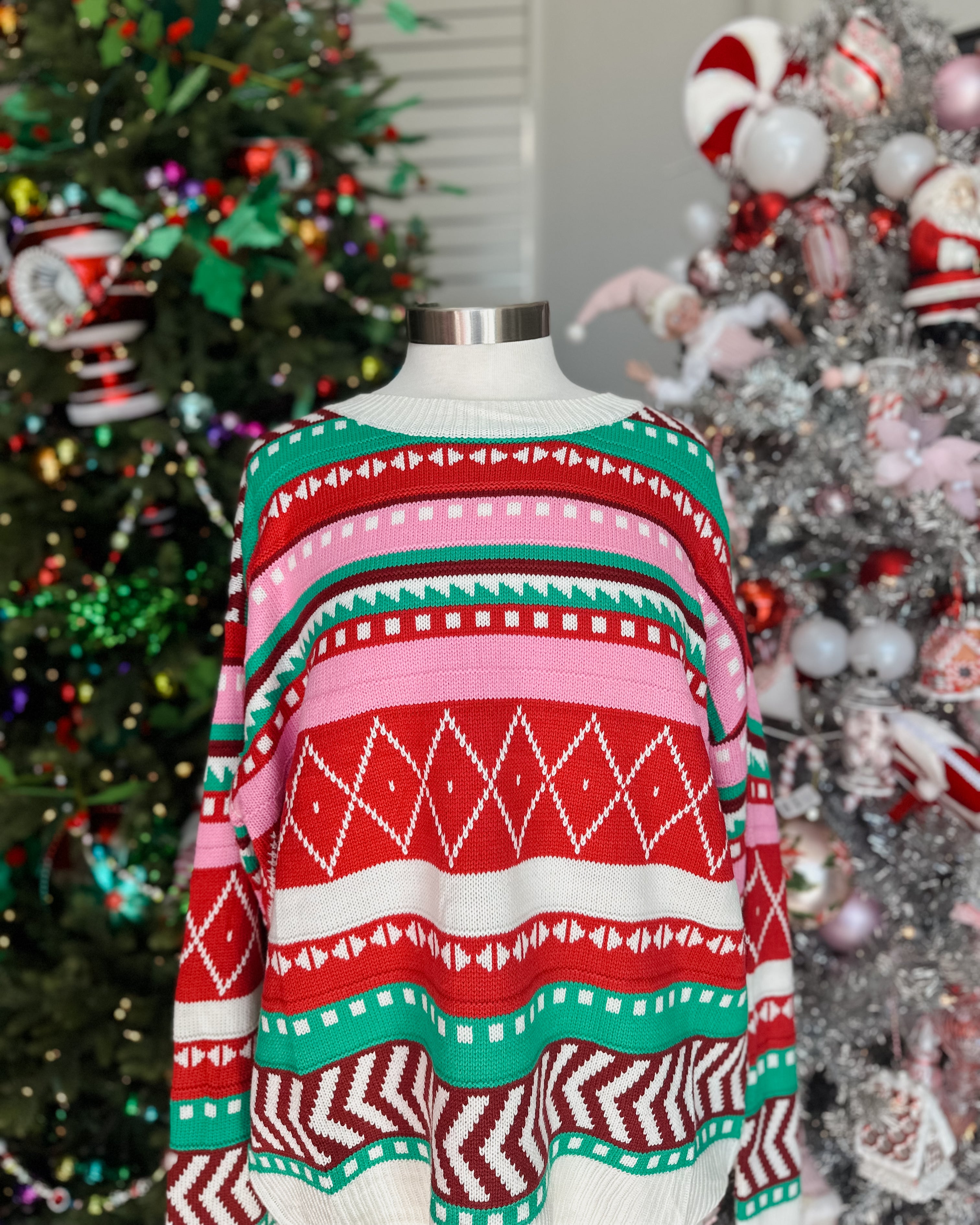 WINTER PATTERN SWEATER - MULTICOLOR