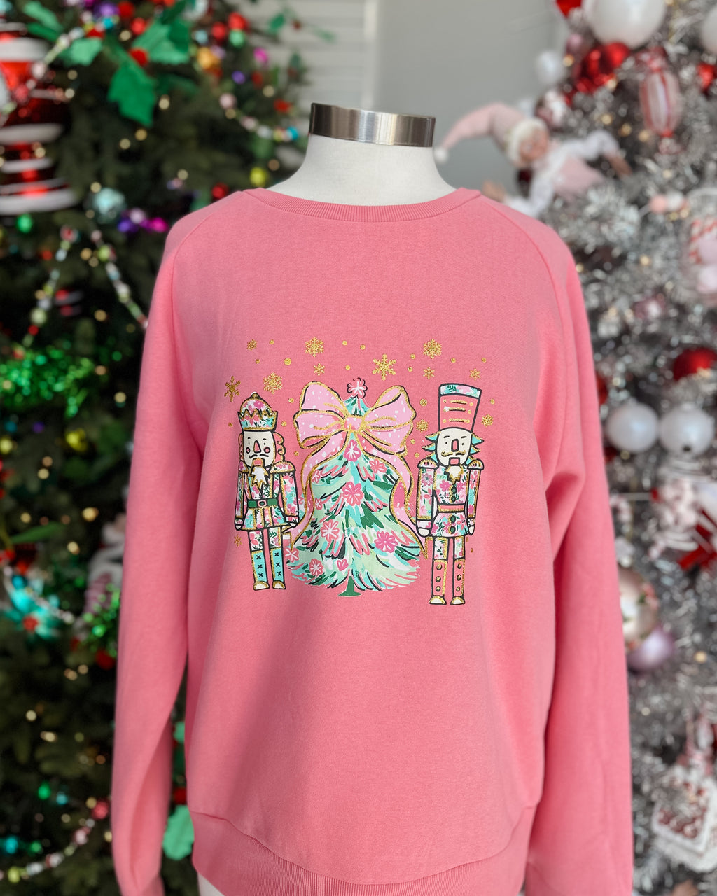 SUGARPLUM NUTCRACKER YOUTH SWEATSHIRT - PINK